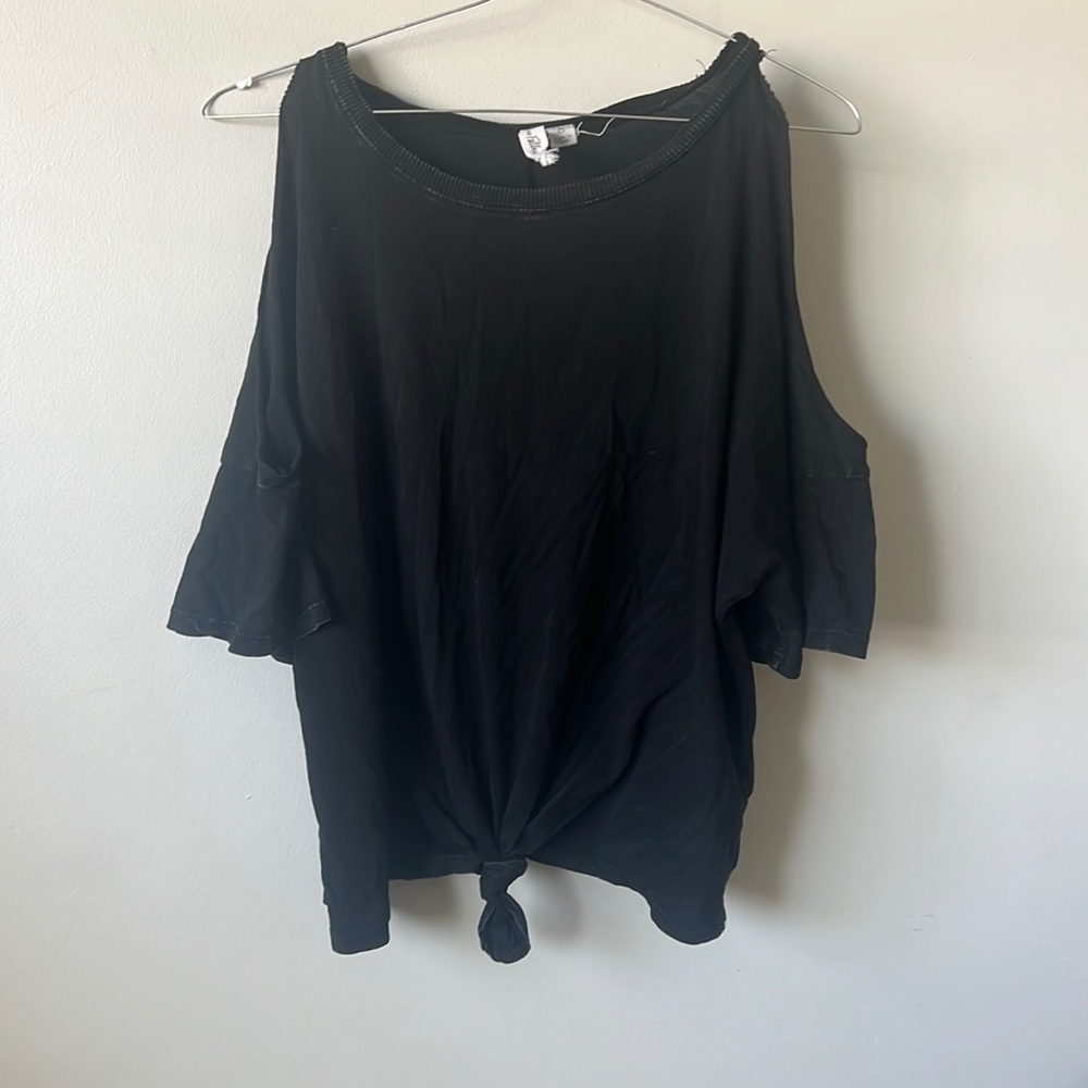 Others Follow Black Tied Shirt